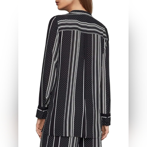 BCBGMAXAZRIA Mixed Print Blouse - Picture 3 of 4